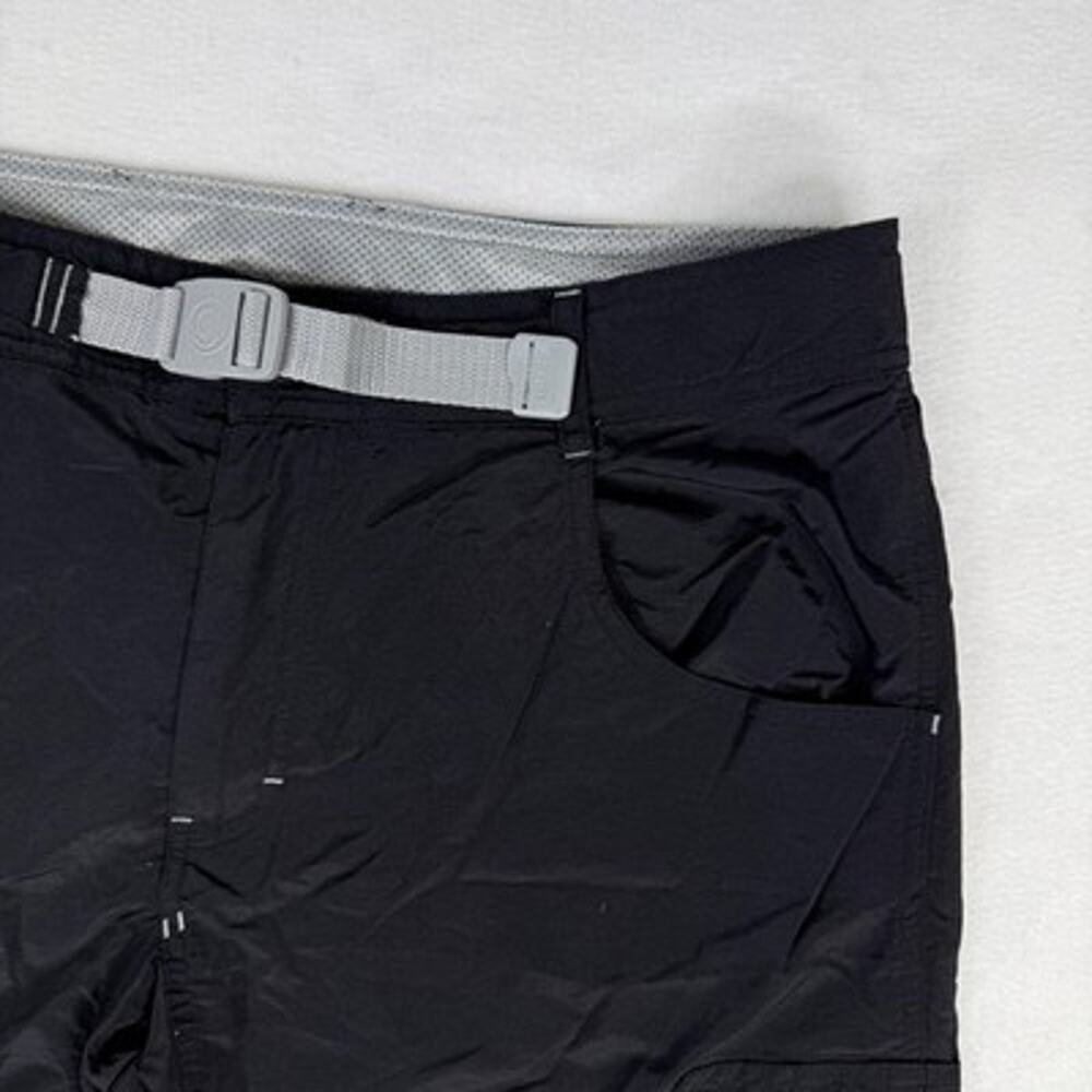 Gramicci Cargo Shorts Mens Large Black Nylon Belted Quick Dry 11" Gorpcore